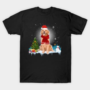 Funny Golden Retriever Christmas T-shirt T-Shirt